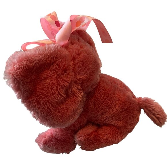 Applause Pink Baby Elephant With Pink Bow Plush Stuffed Animal Big Ears Soft 12" - Picture 5 of 9